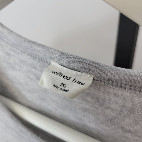 Aritzia Gray Short Sleeve Tee Medium Oversized - Picture 2 of 5